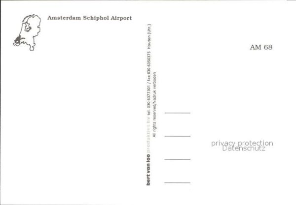 Flughafen Airport Aeroporto Amsterdam Schiphol Flugzeuge KLM SAS – Bild 2
