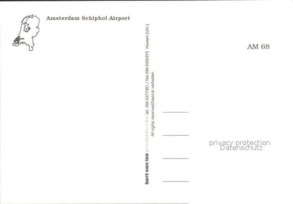 Flughafen Airport Aeroporto Amsterdam Schiphol Flugzeuge KLM SAS – Bild 2