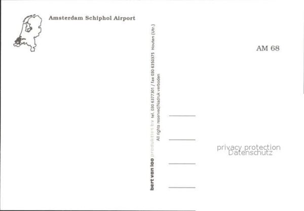Flughafen Airport Aeroporto Amsterdam Schiphol Flugzeuge KLM SAS – Bild 2