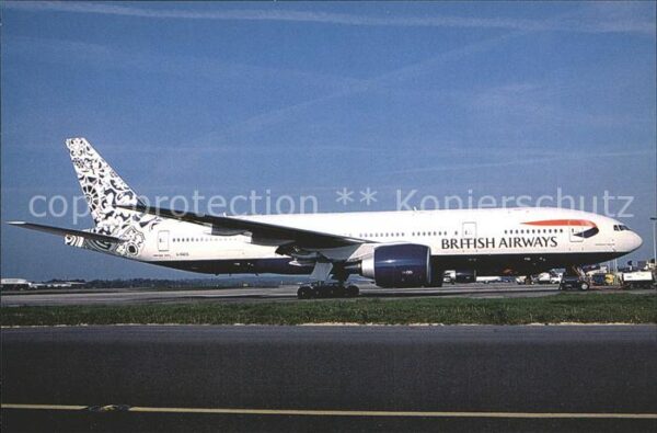 Flugzeuge Zivil British Airways Boeing 777-236 G-RAES c