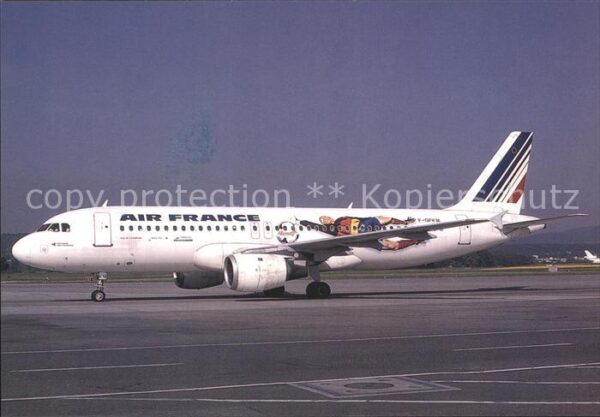 Flugzeuge Zivil Air France Worldcup 98 colours Airbus A