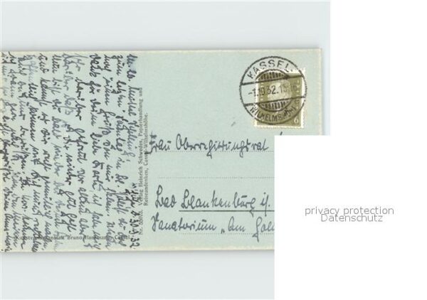 Wilhelmshoehe Kassel Blick von der Schlossterrasse zum Herku – Bild 2