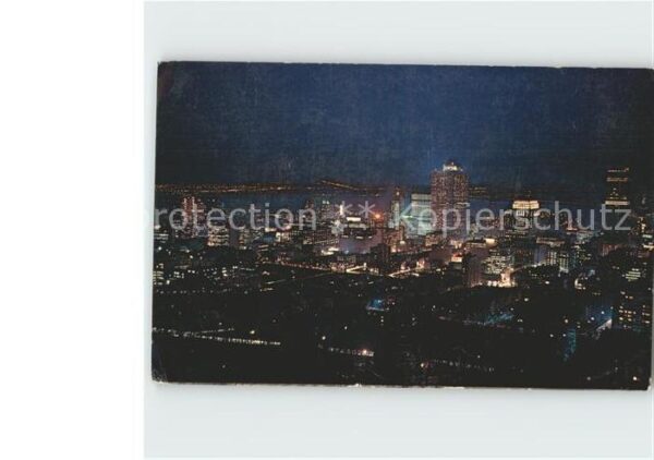 Montreal Quebec View from Mount Royal at night