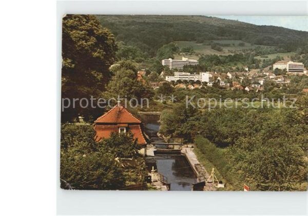 Bad Sooden-Allendorf Werra Schleuse Werra Kurklinik Sonnenbe