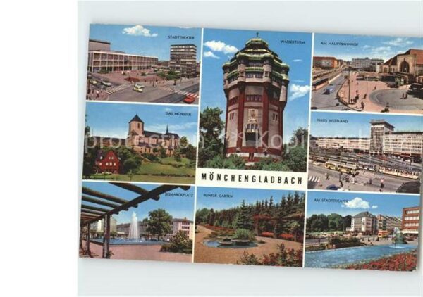 Moenchengladbach Stadttheater Wasserturm Hauptbahnhof Mü