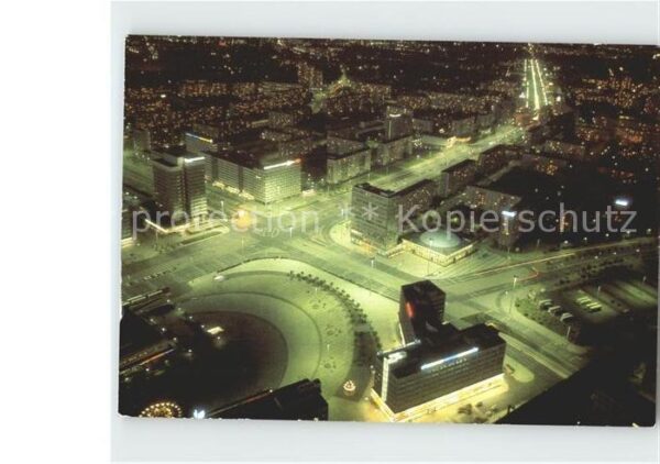 Berlin bei Nacht Blick vom Fernsehturm
