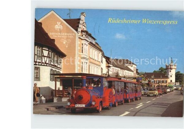 Ruedesheim Rhein Rüdesheimer Winzerexpress Rheinstrasse