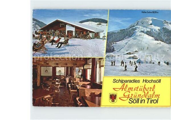 Soell Tirol Almstüberl Gründlalm Gaststube Skiparad