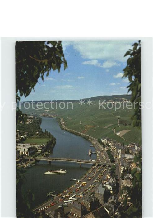 Bernkastel-Kues Moselpartie Blick von der Burg Landshut