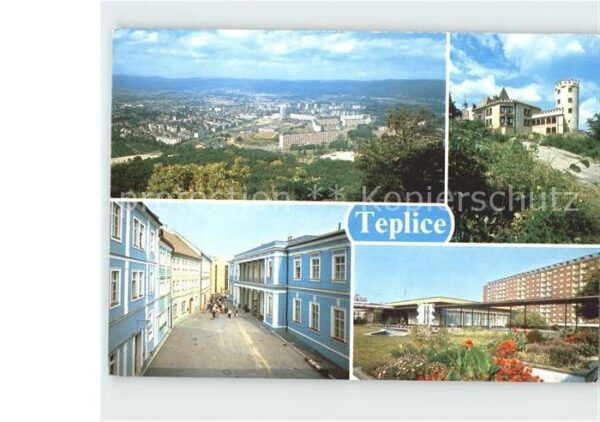Teplice Celkovy pohled z Doubravky Lazensky dum