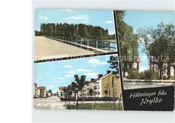Krylbo Avesta Motiv fran Utsundsbron Ponsbach Väg Kar