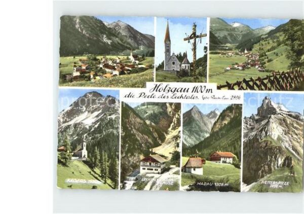 Holzgau Total Kirche Kreuz Kaisers Lechtalerhau