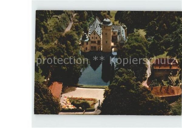 Mespelbrunn Schloss Mespelbrunn Spessart Fliegerauf