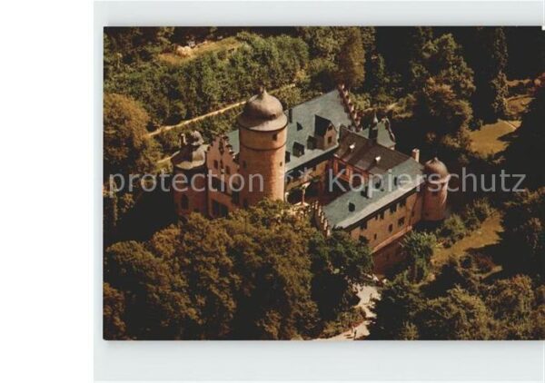 Mespelbrunn Schloss Mespelbrunn Spessart Fliegerauf