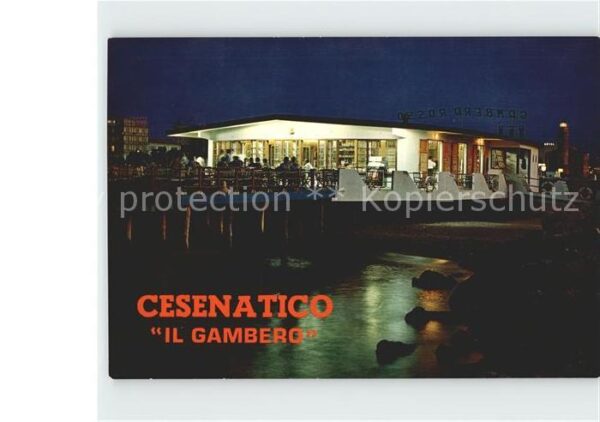 Cesenatico Ristorante Gambero Rosso Notturno