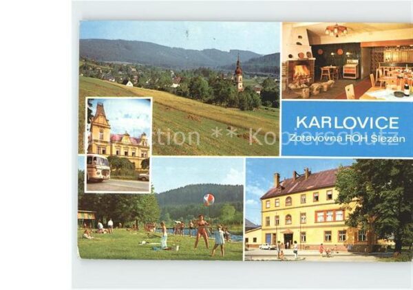 Karlovice Panorama Liegewiese Freibad Zotavovna R