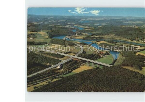 Biggesee Talsperre Autobahn Sauerlandlinie Flieg