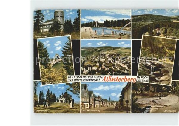 Winterberg Hochsauerland Astenturm Schwimmbad Bobhaus Sprungscha