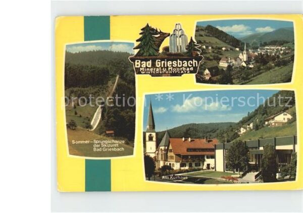 Bad Griesbach Schwarzwald  Sommer Sprungschanze Teilansicht Am Kur
