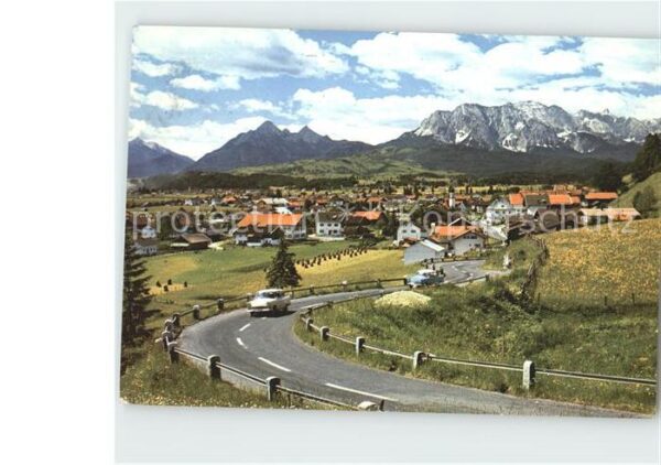 Wallgau mit Reitherspitze Anrspitzen Wetterstei