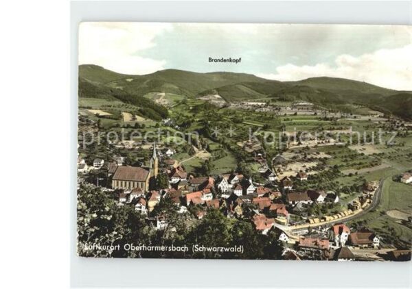 Oberharmersbach mit Brandenkopf Fliegeraufnahme
