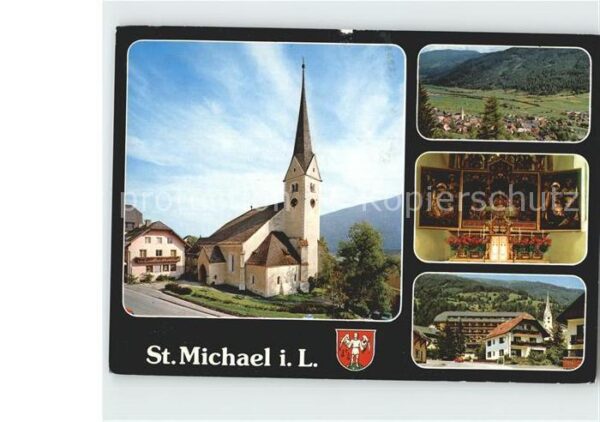 St Michael Lungau Kirche Total Altar Dorfmotiv