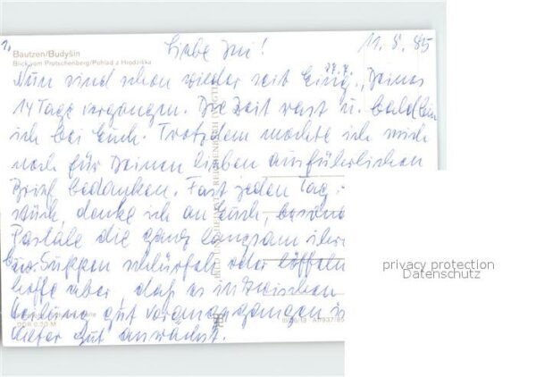 Bautzen Blick vom Protschenberg Schloss – Bild 2