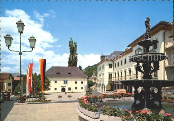 Millstatt Millstaettersee Brunnenpartie