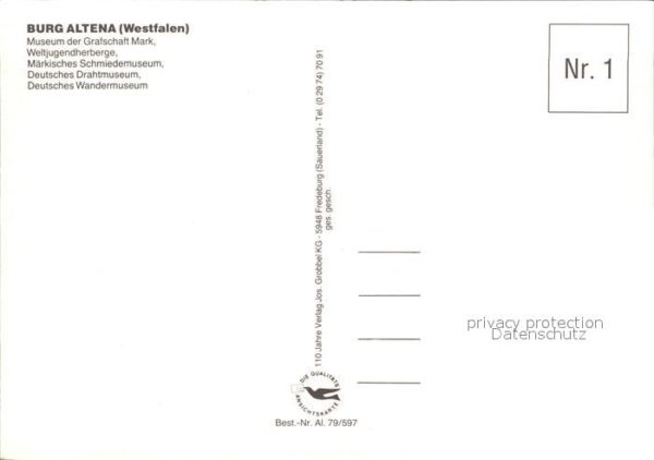 Westfalen Region Burg Altena Fliegeraufnahme – Bild 2