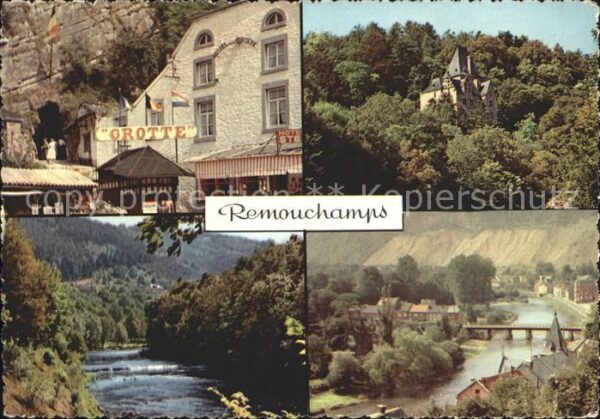 Remouchamps Liege Restaurant Grotte Partie am Fluss