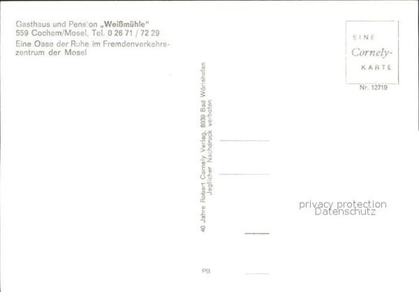 Cochem Mosel Gasthaus Pension Weißmühle – Bild 2