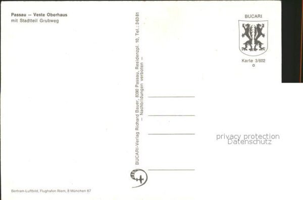Passau Veste Oberhaus mit Grubweg Fliegeraufna – Bild 2