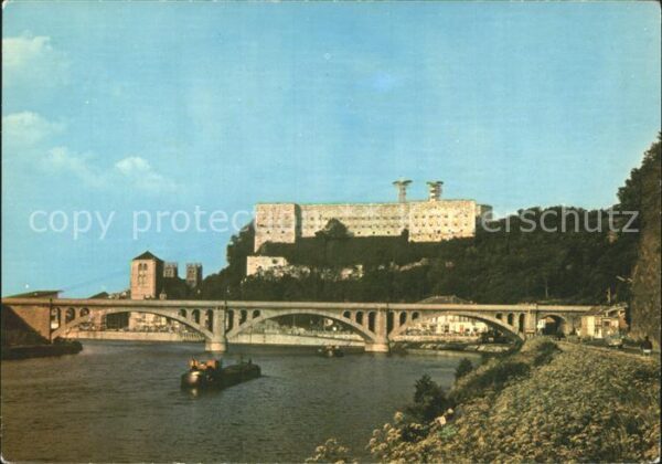 Huy Liege Pont Fort et Collegiale
