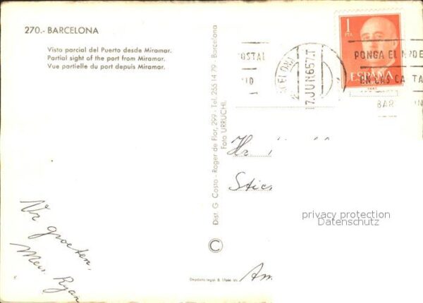 Barcelona Cataluna Hafenansicht – Bild 2