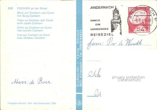 Cochem Mosel Fliegeraufnahme – Bild 2