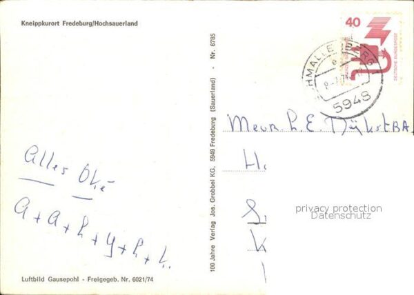 Fredeburg Schmallenberg Sauerland Fliegeraufnahme Kirchenpartie – Bild 2