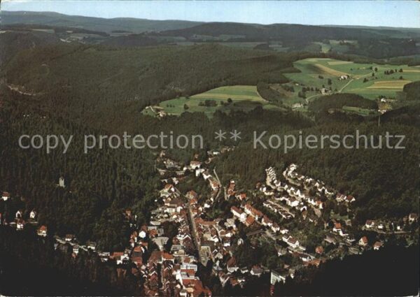 Triberg Schwarzwald Fliegeraufnahme