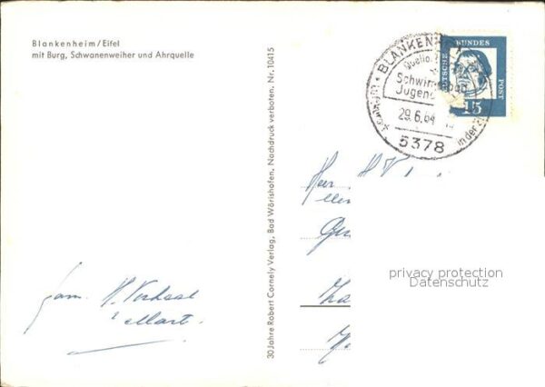 Blankenheim Eifel mit Burg Schwanenweiher und Ahrquelle – Bild 2