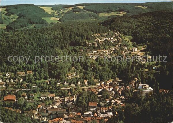 Triberg Schwarzwald Fliegeraufnahme