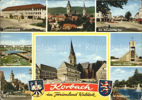 Korbach Landratsamt Berndorfer Tor Josefskirche