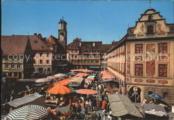 Memmingen Marktplatz mit Martinskirche
