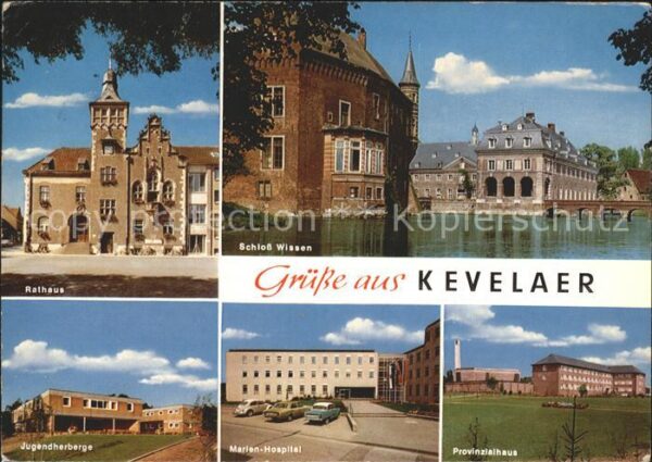 Kevelaer Rathaus Schloß-Wissen Jugendherberge Ma