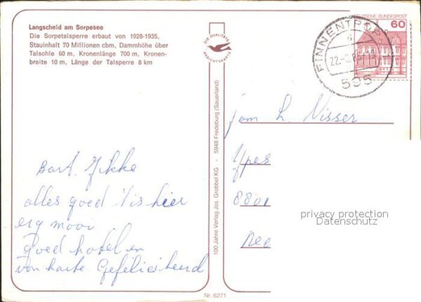 Langscheid Sorpesee Sorpetalsperre – Bild 2