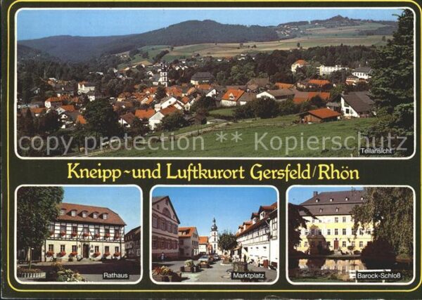 Gersfeld Rhoen Barock-Schloß Marktplatz Rathaus