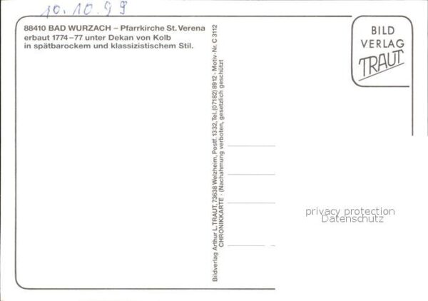 Bad Wurzach Stadtpfarrkirche Gottesberg Moorfreibad – Bild 2