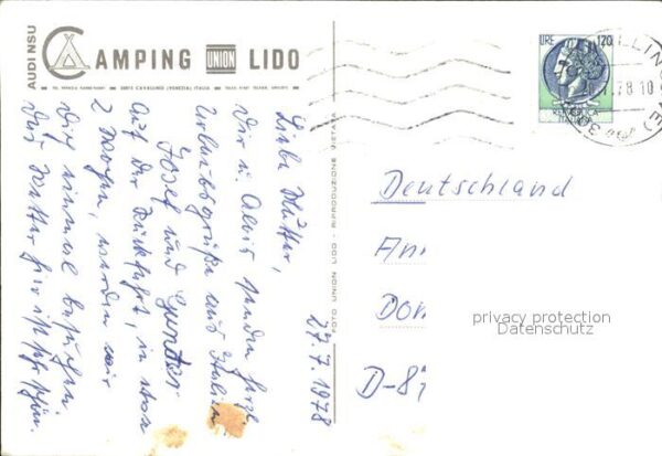 Cavallino Venezia Camping Lido Strand Minigolf Tennis – Bild 2