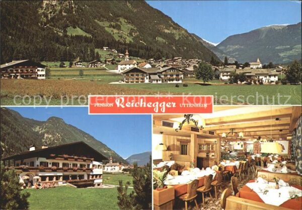 Uttenheim Suedtirol Ortsansicht Alpenblick Pension Reichegg