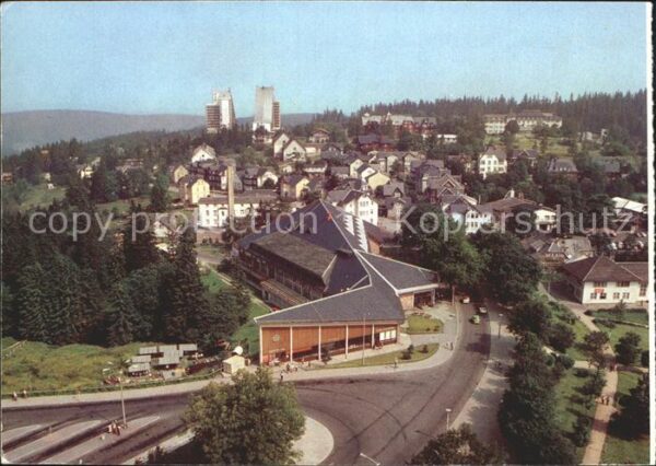 Oberhof Thueringen Blick zum Gaststättenkomplex Oberer Hof