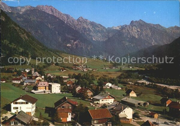 Hinterstein Bad Hindelang Panorama mit Allgäuer Alpen