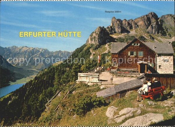 Erfurterhuette Berghütte Rofangebirge Alpenpanorama